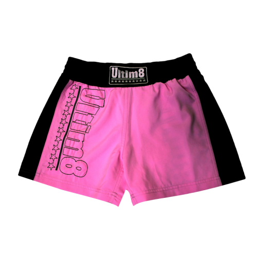 Pink unisex fitness shorts 