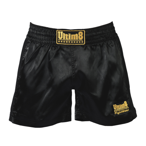 Black & gold unisex shorts